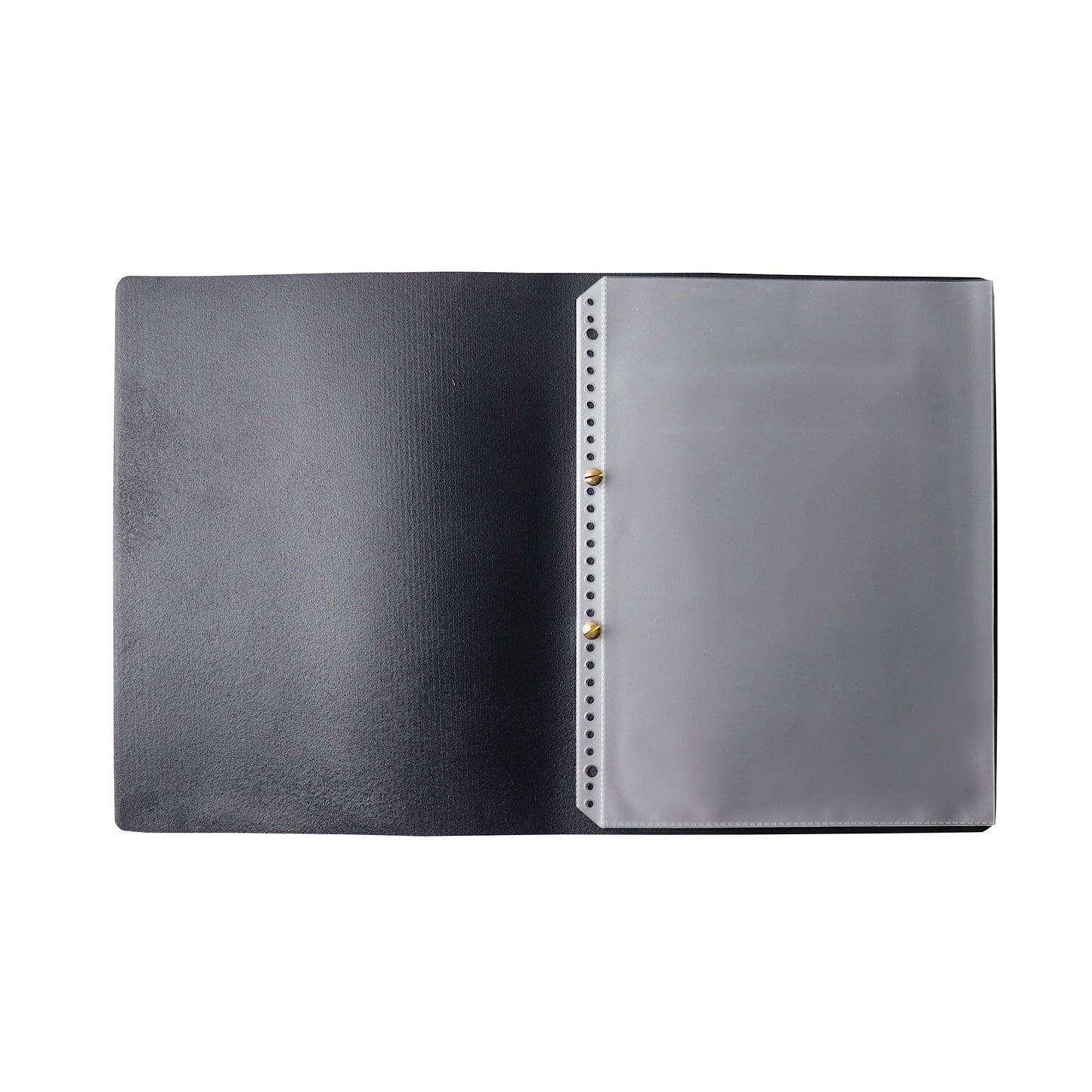 2-Post Leather Binder / Black