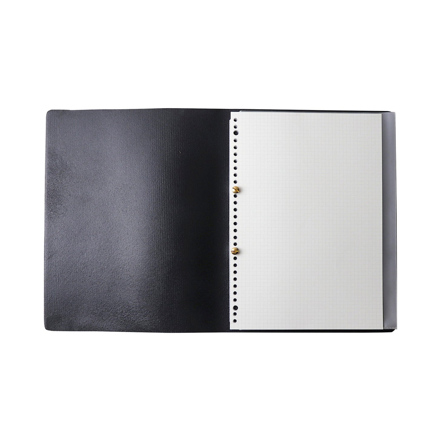 2-Post Leather Binder / Black