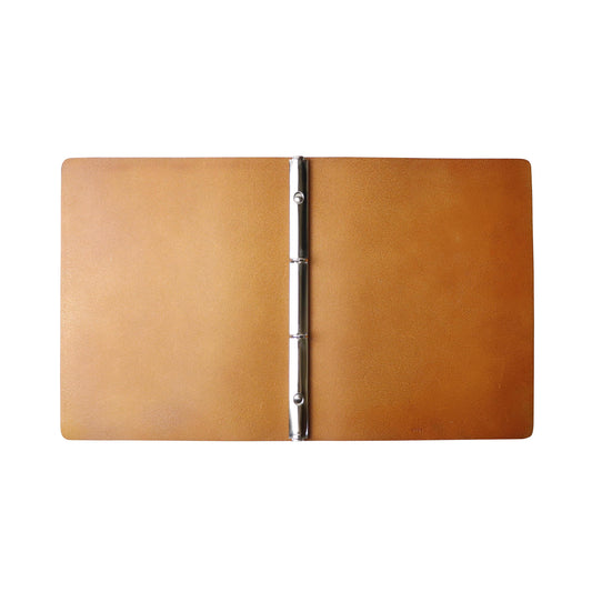 2-Ring Leather Binder / Brown