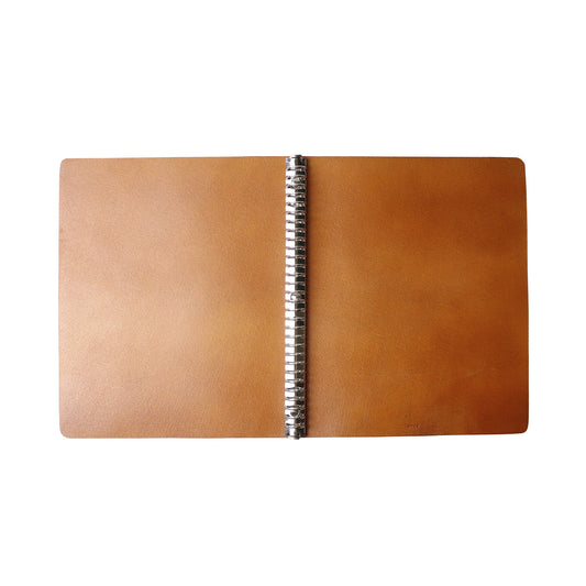 30-Ring Leather Binder / Brown