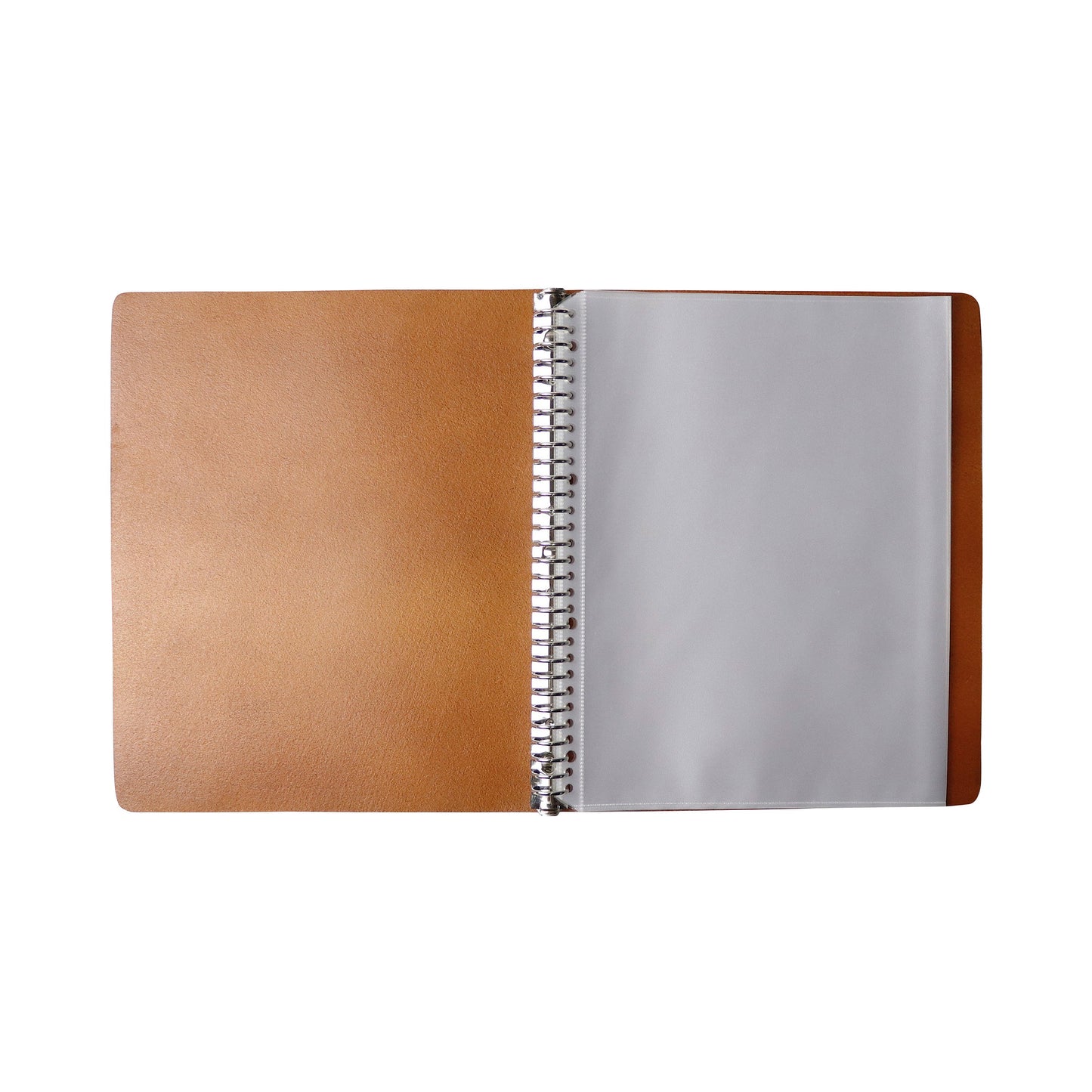 30-Ring Leather Binder / Brown