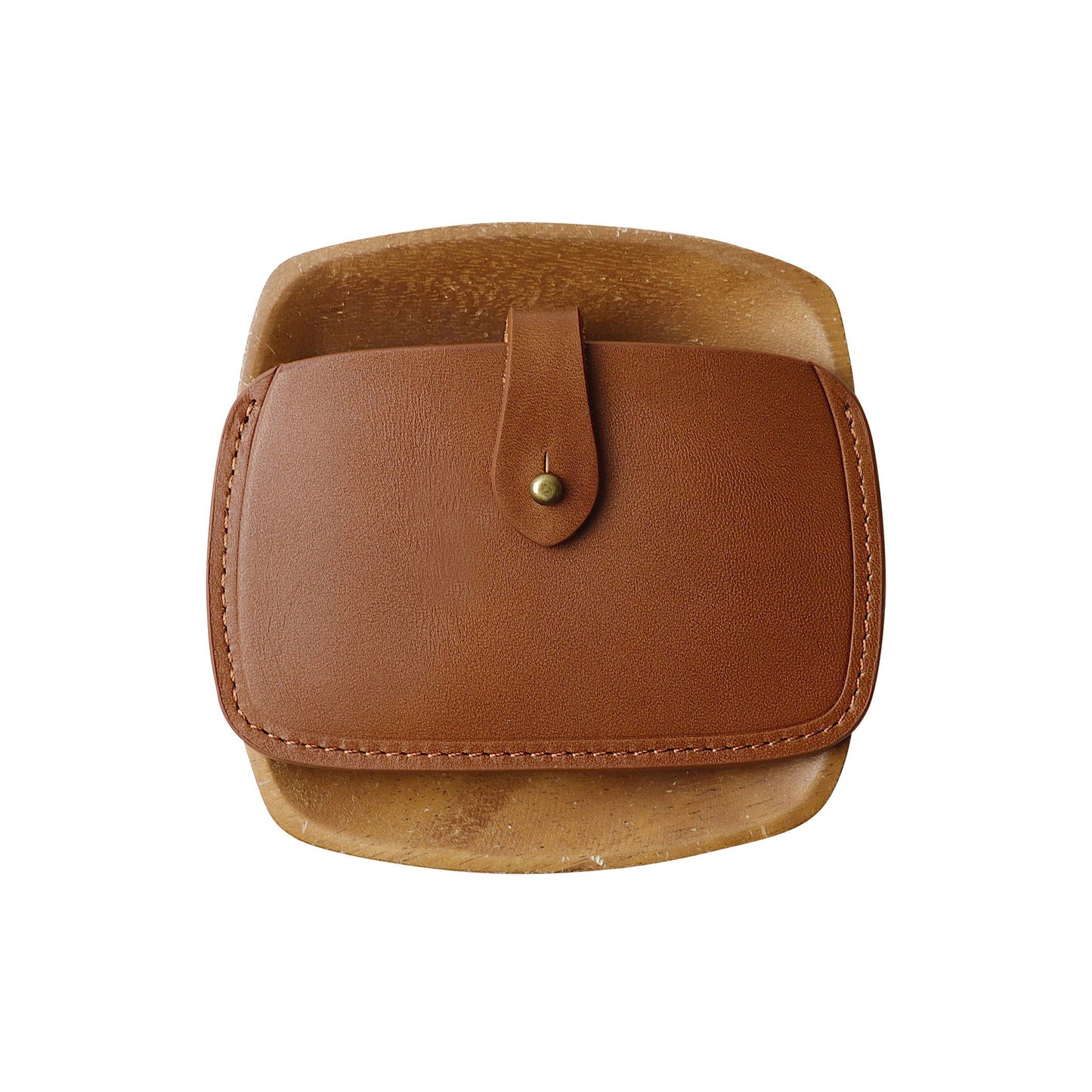 Leather Slim Card Case / Brown
