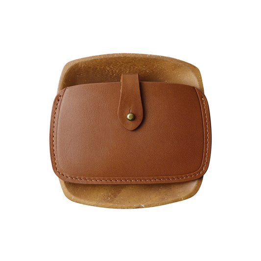 Leather Slim Card Case / Brown