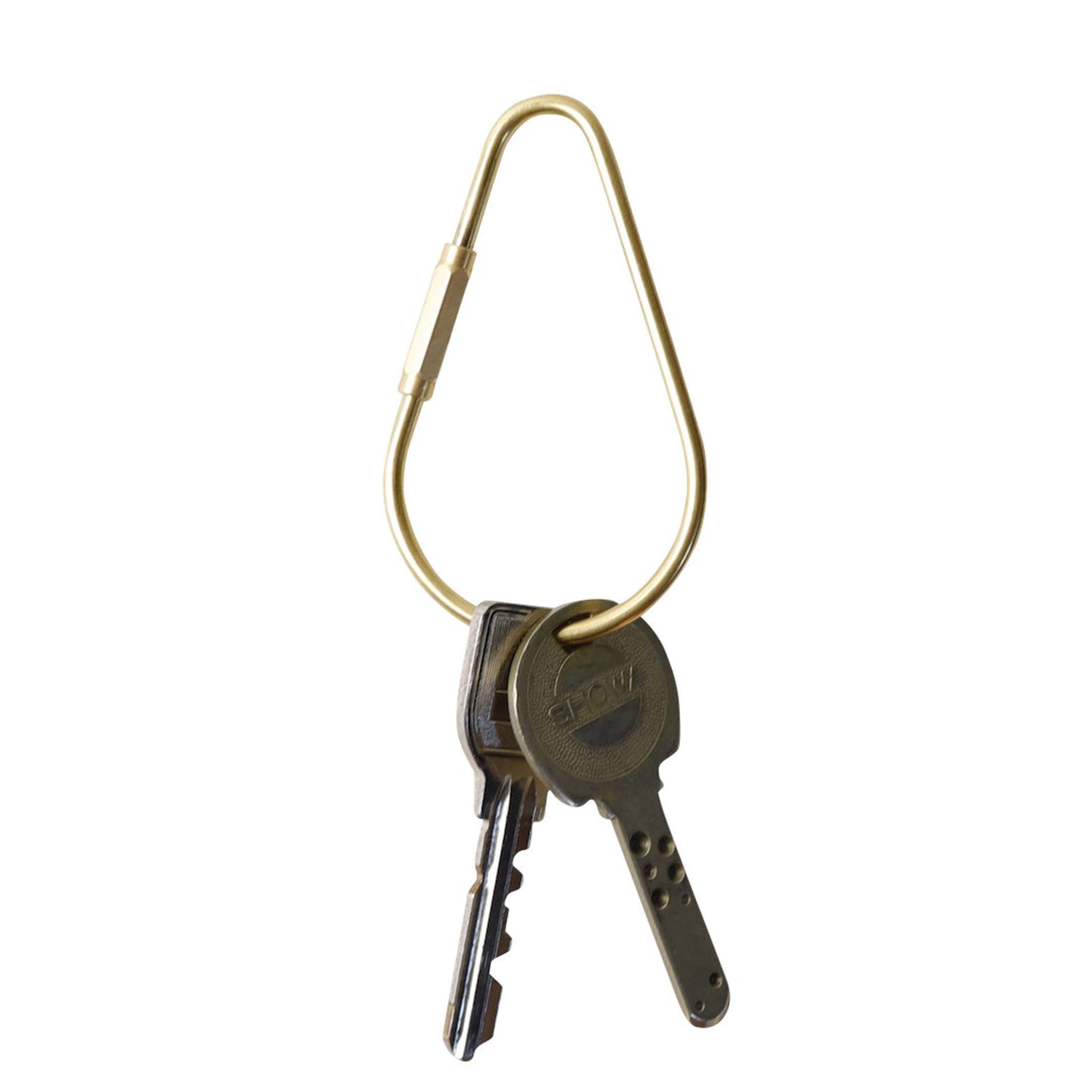 SITUS Brass Screw Lock Keychain / Drop Shape