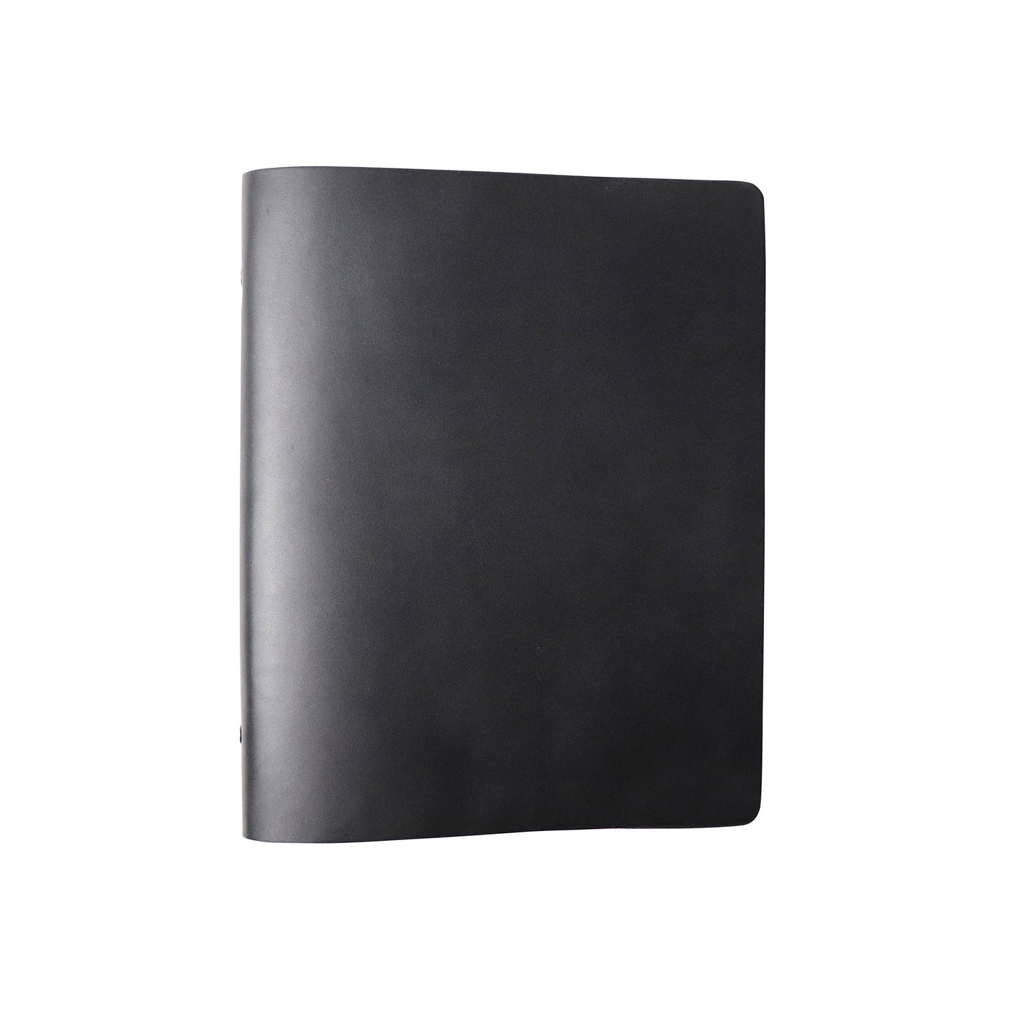 2-Ring Leather Binder / Black