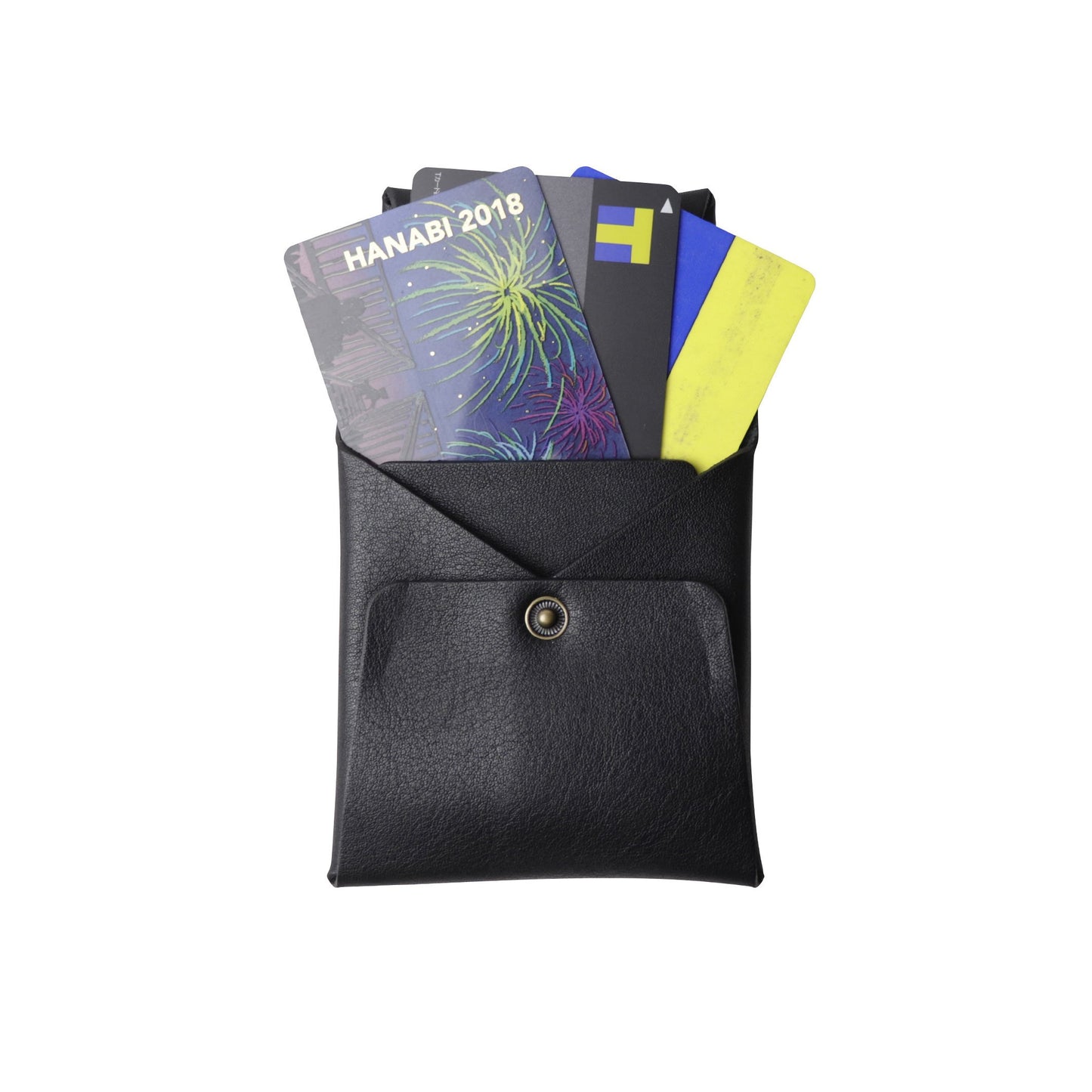 Leather Minimalist Coin Case / Black